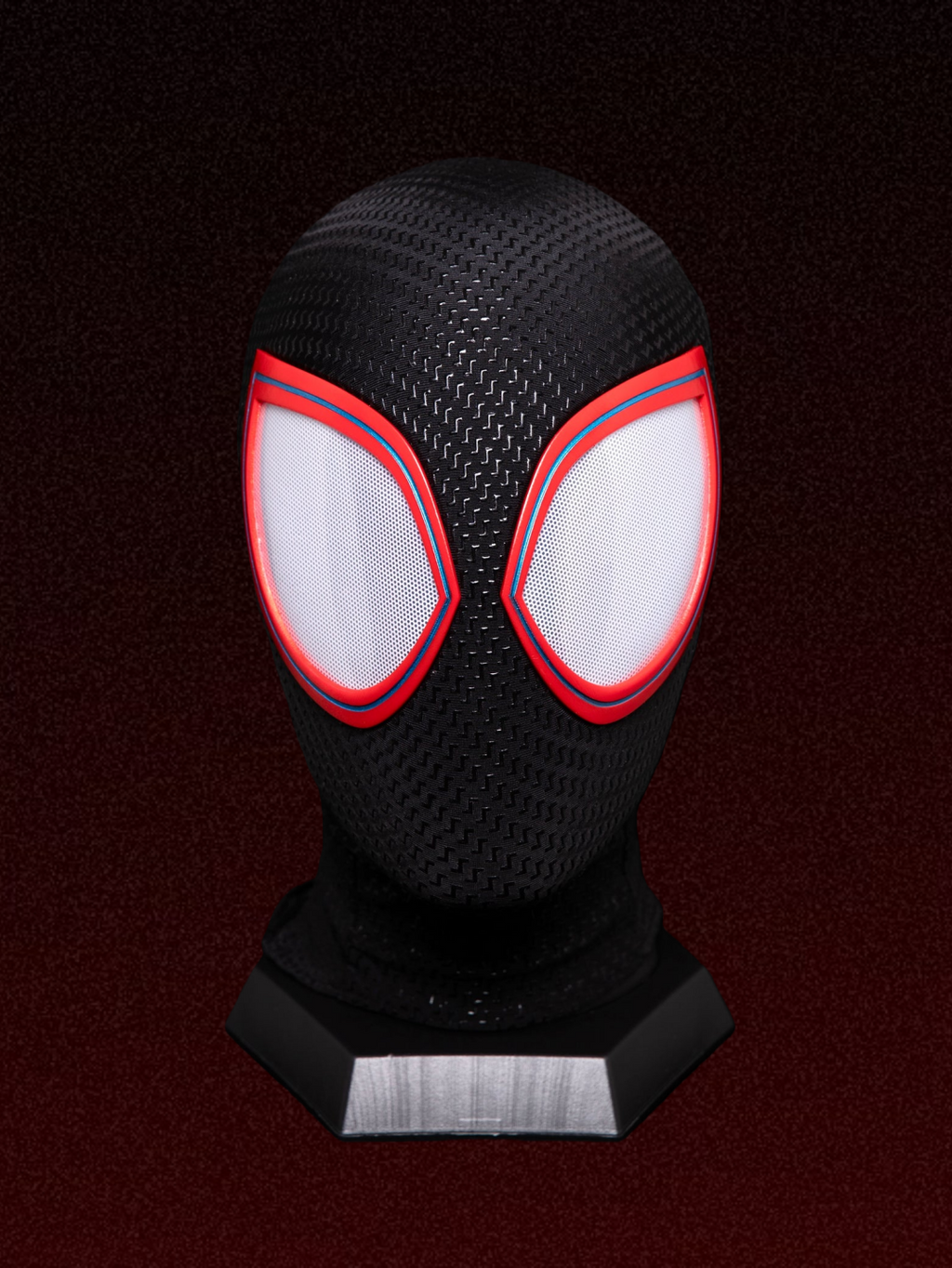 V2 Black-Red Mask With Face Shell (Big Lenses)