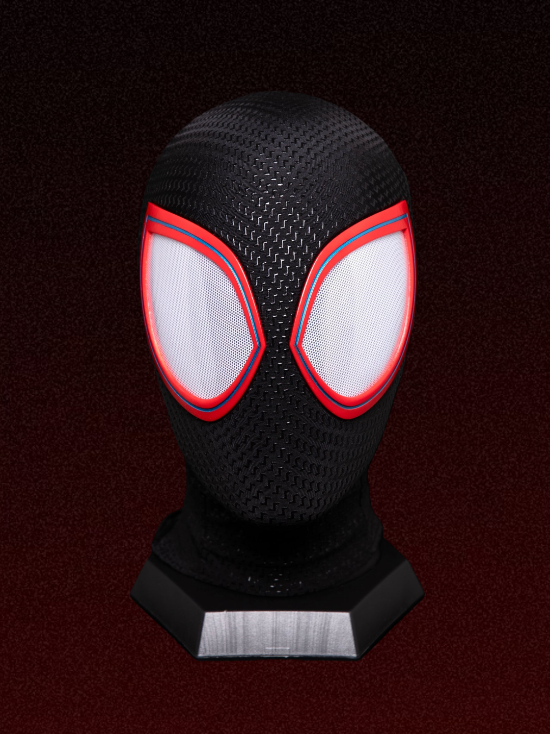 V2 Black-Red Mask With Face Shell (Big Lenses)