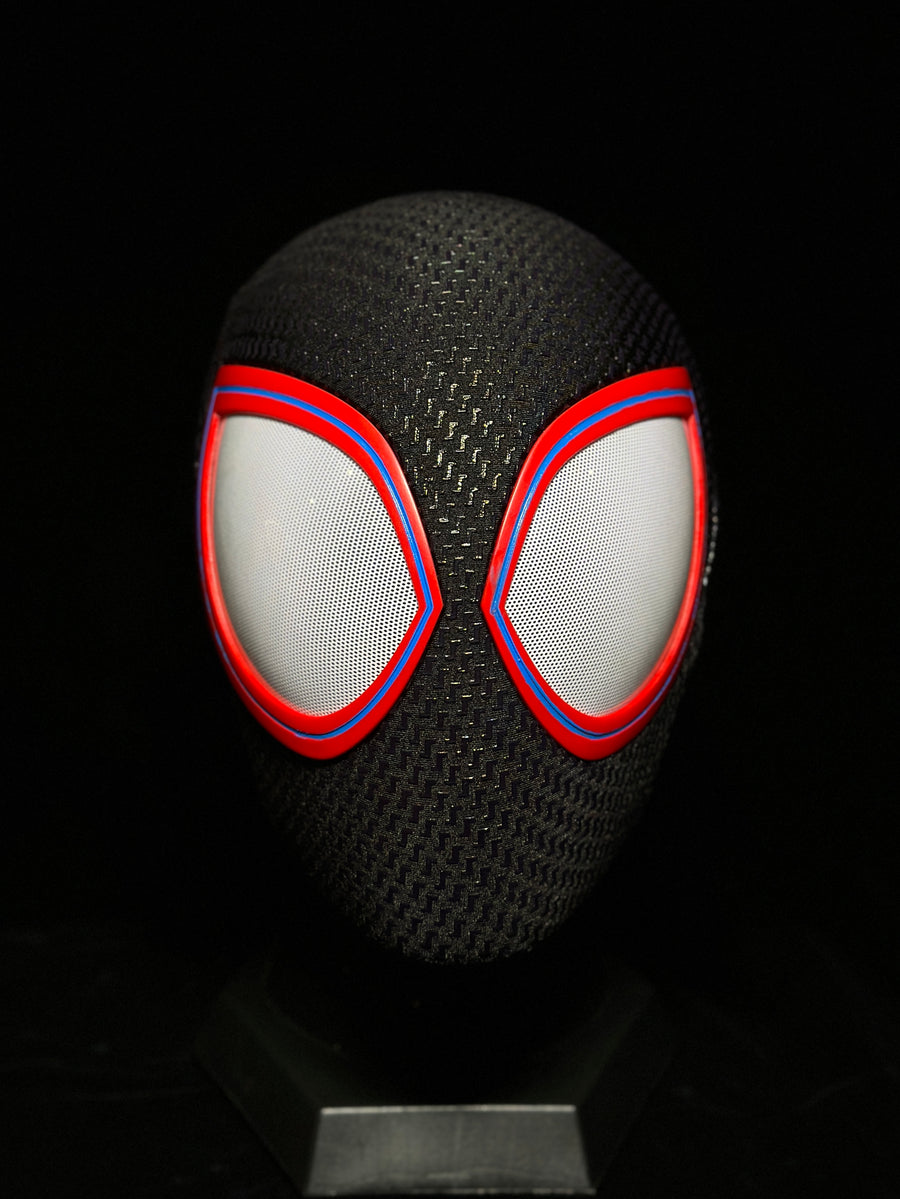 V2 Black-Red Mask With Face Shell (Big Lenses)
