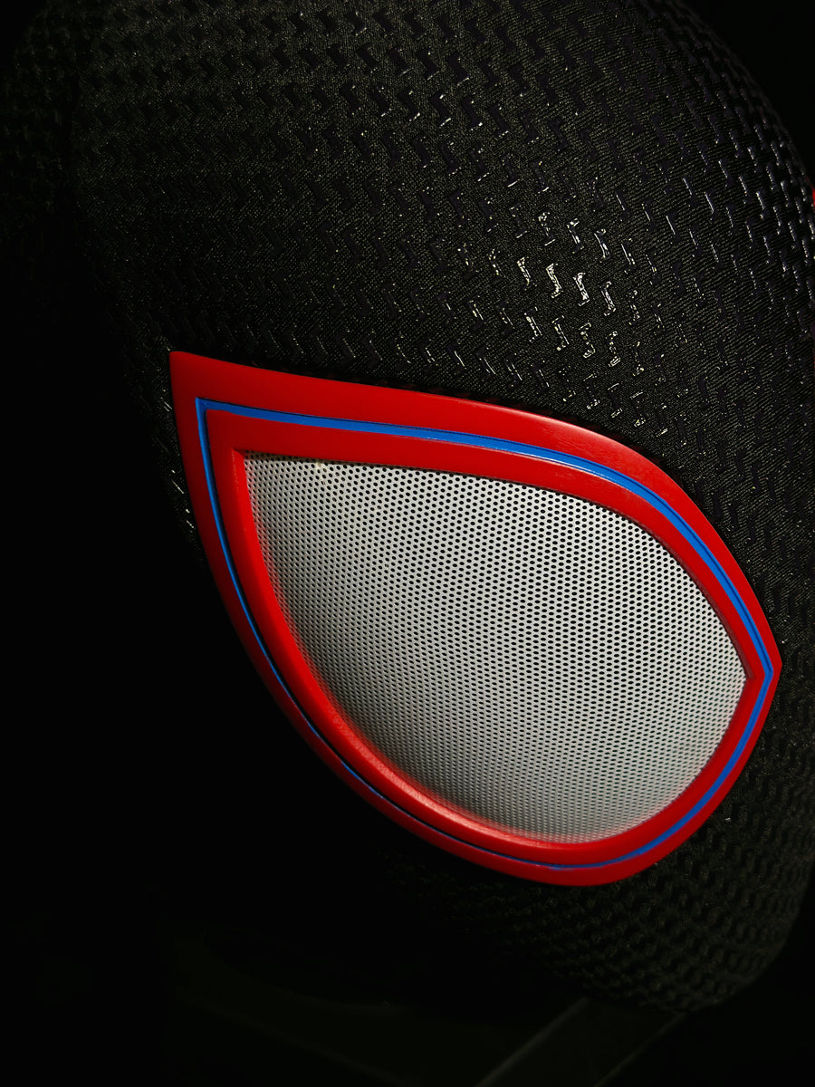 V2 Black-Red Mask With Face Shell (Big Lenses)